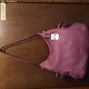 B Makowsky leather purse purple